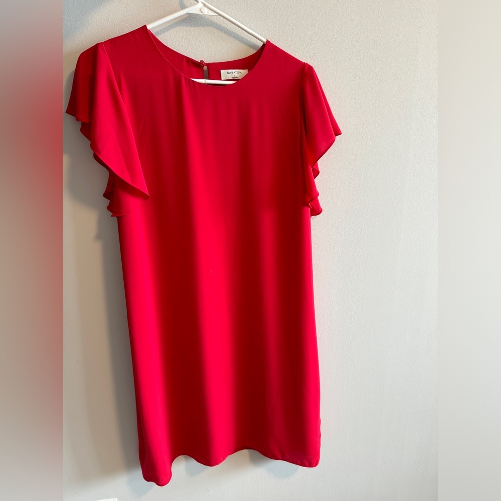 Babaton Red Midi Dress Size L Aritzia